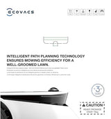 ECOVACS GOAT G1 Mähroboter ohne Begrenzungskabel für Gärten bis 1600 qm (AIVI 3D-Hindernisvermeidung, intelligente Routenplanung, Einstellung des verbotenen Bereichs, Videomanager) - 3 Jahre Garantie