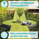 Gardena Mähroboter smart SILENO life 1000 m² Set: Innovative LONA AI-Technologie, Steuerung per App, SensorControl, für Steigungen bis zu 35 Prozent, inkl. smart Gateway, DE-Version (19702-60)