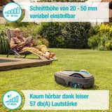 Gardena Mähroboter smart SILENO life 1000 m² Set: Innovative LONA AI-Technologie, Steuerung per App, SensorControl, für Steigungen bis zu 35 Prozent, inkl. smart Gateway, DE-Version (19702-60)
